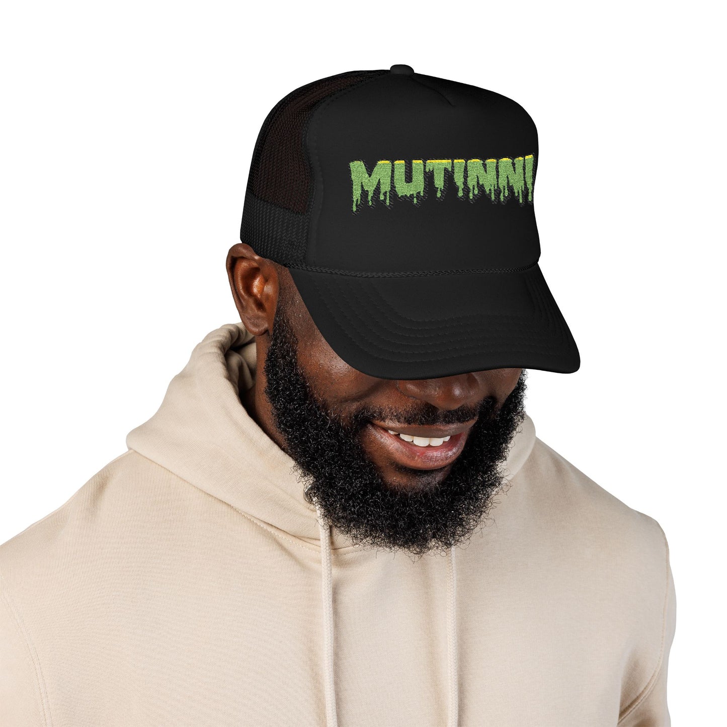 Unique Foam Trucker Hat - Custom Embroidery, Perfect for Festivals, Outdoor Activities, Gifts, Casual Wear, Streetwear